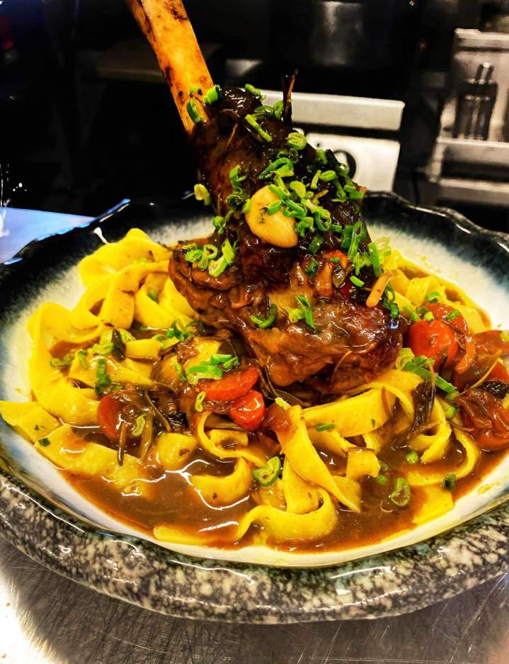 Fettuccine au jarret d'agneau Rombas